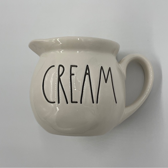 NWOT Rae Dunn by Magenta CREAM Oversized Creamer Pitcher Cup for Coffee or Tea - Picture 6 of 13